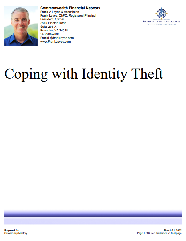 Coping With Identity Theft