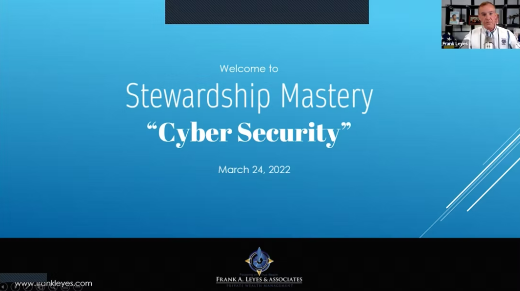 Stweardship Mastery Cybery Security